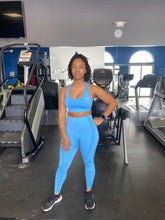 Load image into Gallery viewer, Icy Blue Sports Bra
